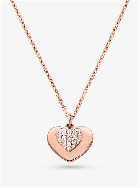 michael kors pave necklace|Precious Metal.